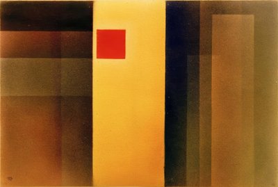 Kırmızı kare by Wassily Kandinsky
