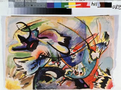 Vassily Kandinsky (veya Wassily Kandinski veya Kandinskij) tarafından ""Kırmızı ve Siyah"" tablosu by Wassily Kandinsky