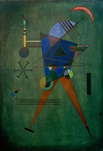 siyah üçgen by Wassily Kandinsky