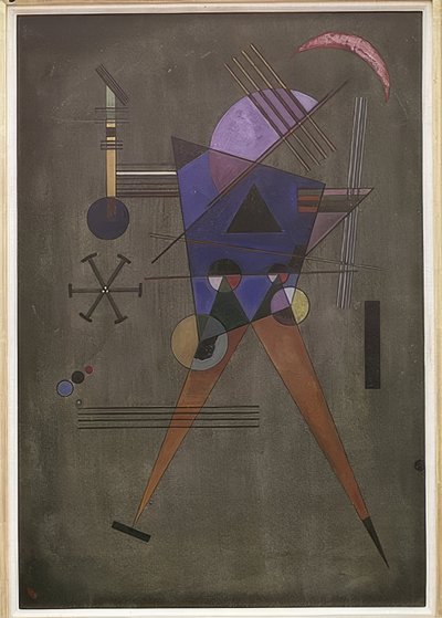 Siyah üçgen. 1925 by Wassily Kandinsky