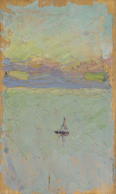 denizde yelkenli by Wassily Kandinsky