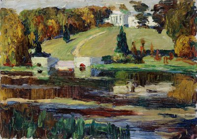 Akhtyrka - Sonbahar için Kroki by Wassily Kandinsky
