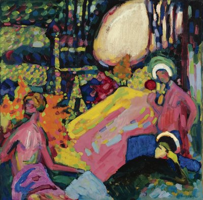 ""Beyaz ses"" Wassily Kandinsky'nin (veya Wassily Kandinski veya Kandinskij) tablosu by Wassily Kandinsky