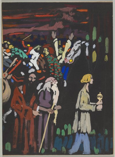 'Panik' üzerine çalışma by Wassily Kandinsky