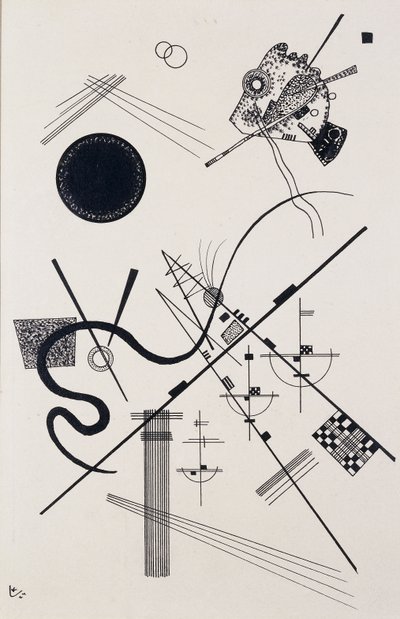 İsimsiz (Çizim 4); İsimsiz (Dessin 4) by Wassily Kandinsky
