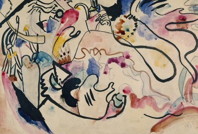 Suluboya No. 8 Kıyamet Günü, 1911-1912. by Wassily Kandinsky