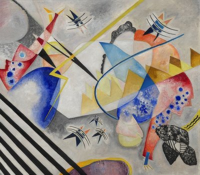 Beyaz merkez. 1921 by Wassily Kandinsky