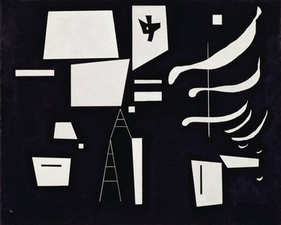 Beyaz - Yumuşak ve Sert Mart by Wassily Kandinsky