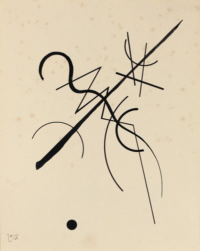Nokta ve çizgiden yüzeye çizim by Wassily Kandinsky