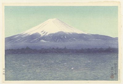 Kawaguchi Gölü Kawaguchiko (nesne üzerindeki başlık) by Watanabe Kako