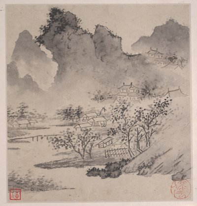 Xiao ve Xiang Nehirlerinin Sekiz Şarkısı. by Wen Zhengming