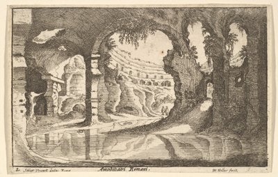Roma Amfitiyatroları, ca. 1650. by Wenceslaus Hollar