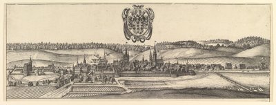 Ansbach ve Coburg, a ve b iki görünümün a görünümü, 1625-77. by Wenceslaus Hollar