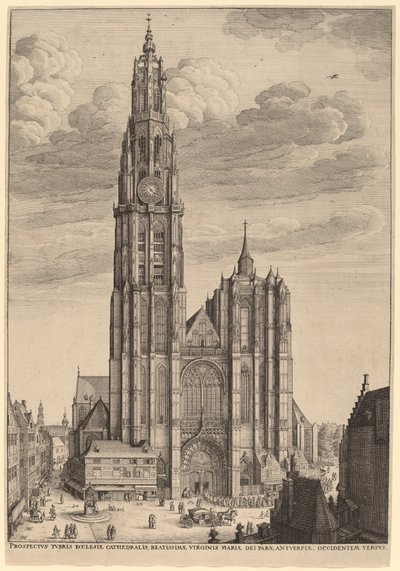 Anvers Katedrali by Wenceslaus Hollar