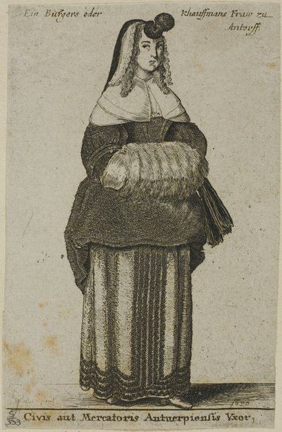 Anvers Karısı by Wenceslaus Hollar