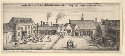 Kuzeyden Arundel Evi, 1646. by Wenceslaus Hollar