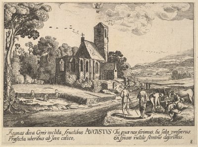 Ağustos, 1628-29. by Wenceslaus Hollar