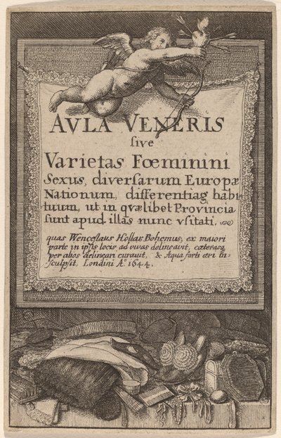 Venüs Salonu: Başlık Sayfası by Wenceslaus Hollar