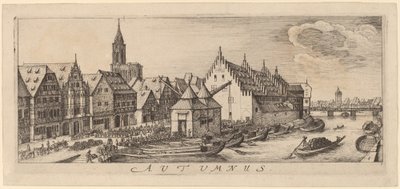 Sonbahar: Şarap Pazarı by Wenceslaus Hollar