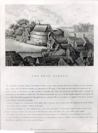 Ayı Bahçesi, 1647 by Wenceslaus Hollar