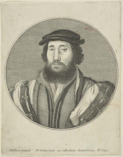 Sakallı adam by Wenceslaus Hollar