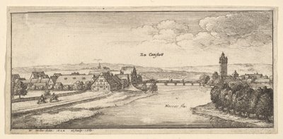 Cannstadt, 1665. by Wenceslaus Hollar