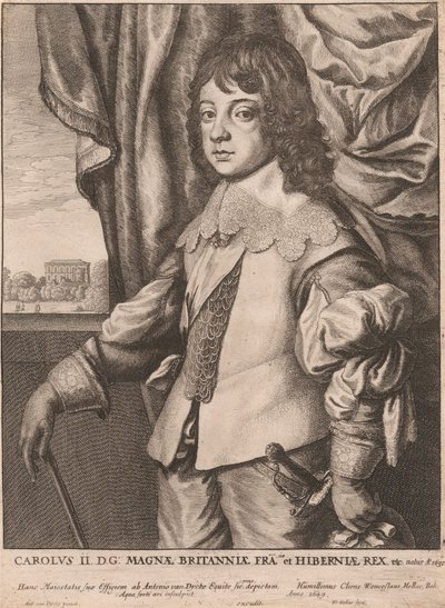 Charles II. DG: Büyük Britanya Fra. ve İrlanda Kralı vb. by Wenceslaus Hollar