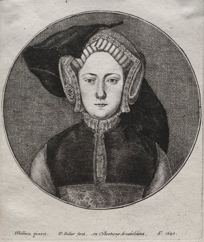 Aragonlu Catherine by Wenceslaus Hollar