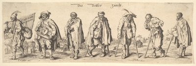 Dilenciler Loncası Yedi Dilenciler, 1630. by Wenceslaus Hollar