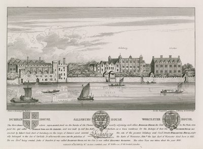 Durham Evi, Salisbury Evi ve Worcester Evi by Wenceslaus Hollar
