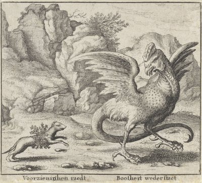 Basilisk ve Gelincik Masalı Fabllar (dizi adı) by Wenceslaus Hollar