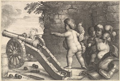 Dört Elementi Ateşleyin, 1647. by Wenceslaus Hollar