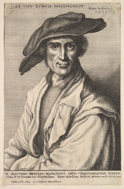 Hans von Zürih Goltshmidt, 1647. by Wenceslaus Hollar