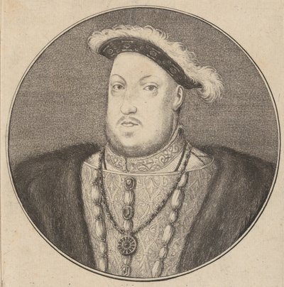 Henry VIII İngiltere Kralı vb. by Wenceslaus Hollar