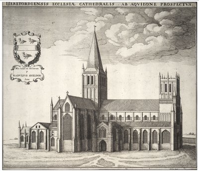Hereford Katedrali by Wenceslaus Hollar