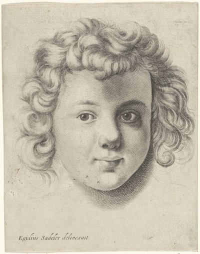 Bir çocuğun başı by Wenceslaus Hollar