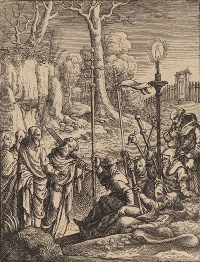 İsa, Düşmanlarıyla Yüzleşiyor. by Wenceslaus Hollar