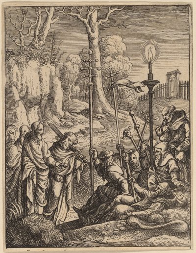 İsa, Düşmanlarıyla Yüzleşiyor by Wenceslaus Hollar