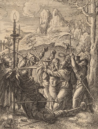 İsa Alındı. by Wenceslaus Hollar