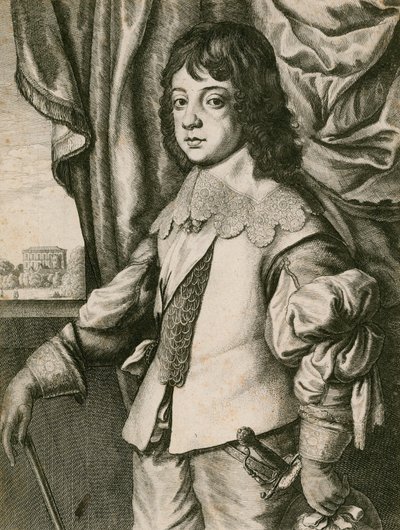 Çocukken Kral II. Charles by Wenceslaus Hollar