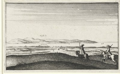 Wight Adası manzaralı manzara by Wenceslaus Hollar