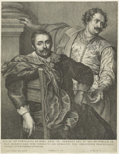 Lucas ve Cornelis de Wael by Wenceslaus Hollar