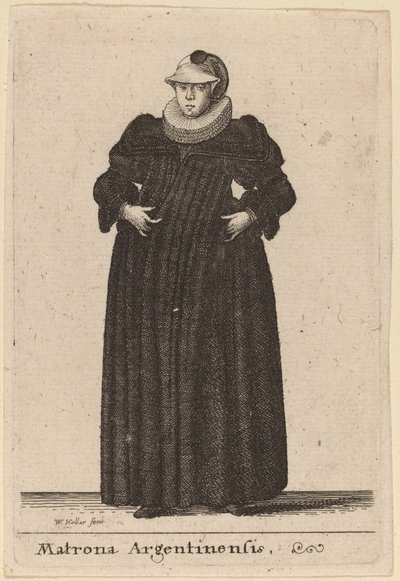 Arjantinli matron by Wenceslaus Hollar