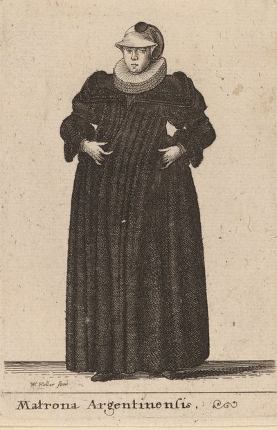 Arjantinli Matron, 1642 by Wenceslaus Hollar