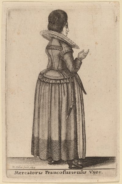 tüccarın karısı by Wenceslaus Hollar