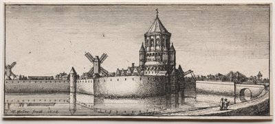Moated Kent Kapısı, 1676. by Wenceslaus Hollar