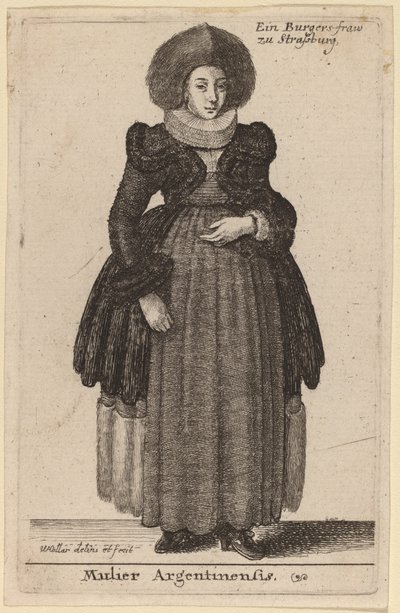 Arjantinli kadın by Wenceslaus Hollar