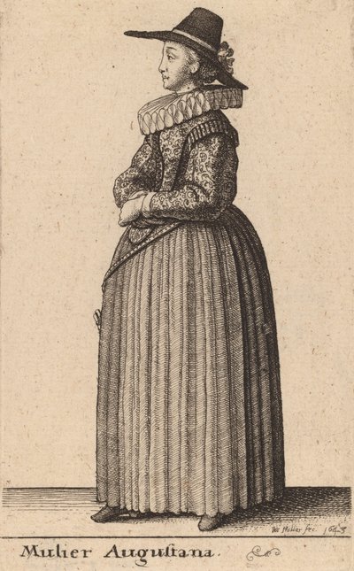 Augustus kadını, 1643 by Wenceslaus Hollar