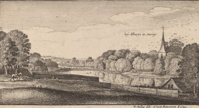 Albury yakınlarında, 1645. by Wenceslaus Hollar