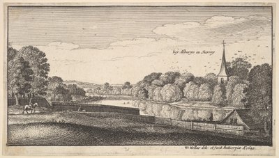 Albury yakınlarında, 1645. by Wenceslaus Hollar